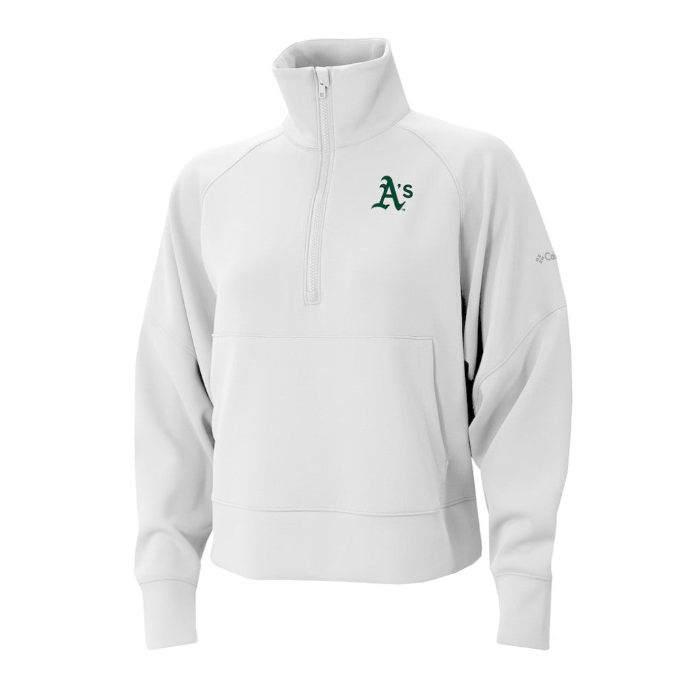 Athletics Women's Wickhams Hills Raglan Omni-Wick Quarter-Zip Pullover - White | Columbia