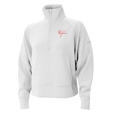 New York Yankees Women's Wickhams Hills Raglan Omni-Wick Quarter-Zip Pullover - White | Columbia