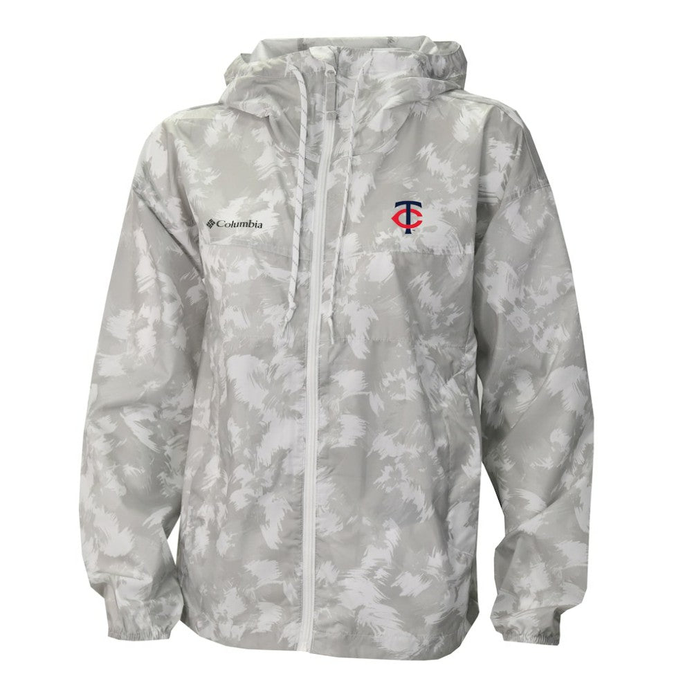 Minnesota Twins Women's Flash Challenger Full-Zip Hoodie Windbreaker Jacket - Gray/White | Columbia