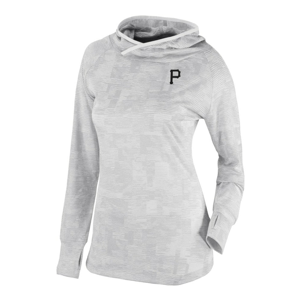 Pittsburgh Pirates Women's Omni-Wick Sunday Ball Raglan Pullover Hoodie - White | Columbia