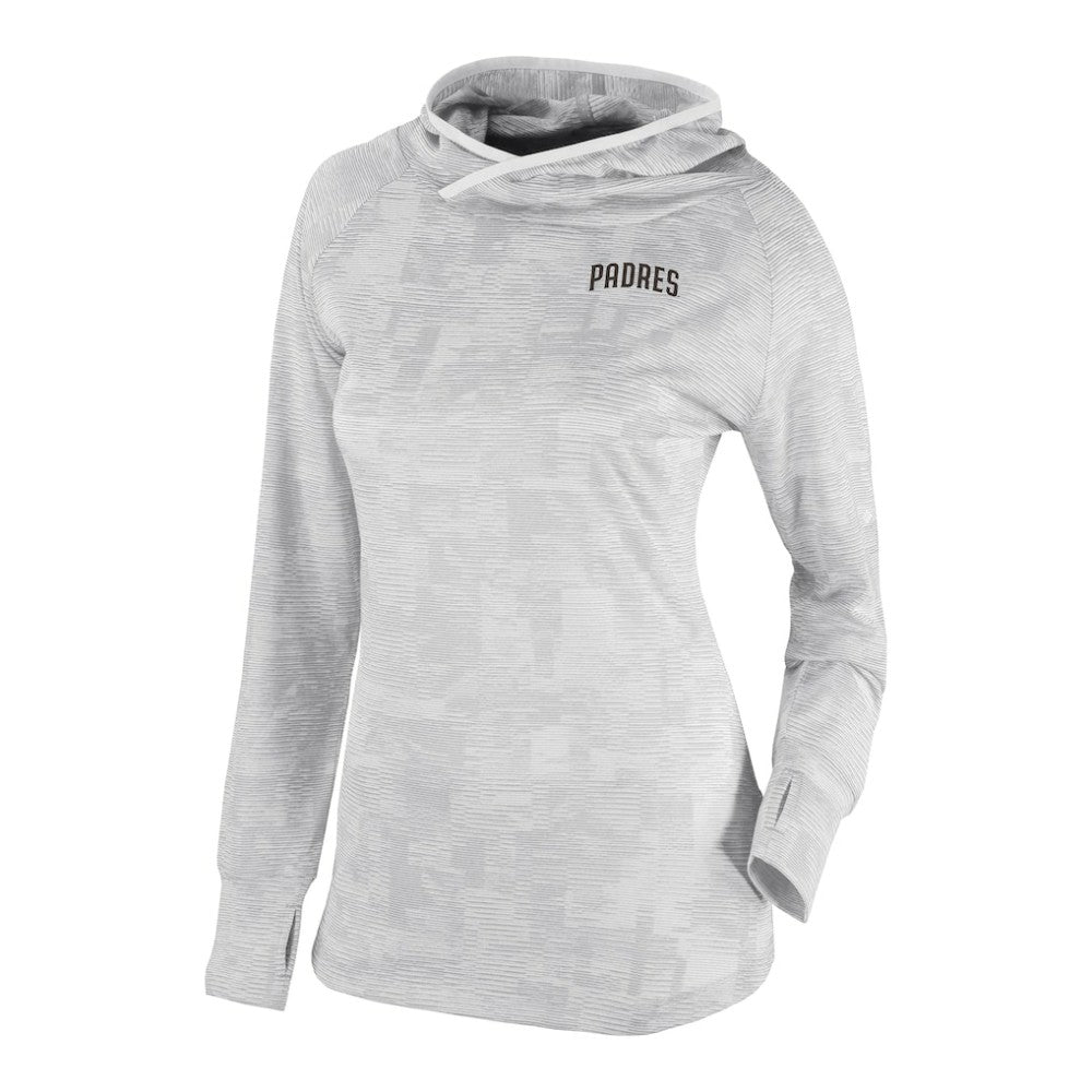 San Diego Padres Women's Omni-Wick Sunday Ball Raglan Pullover Hoodie - White | Columbia