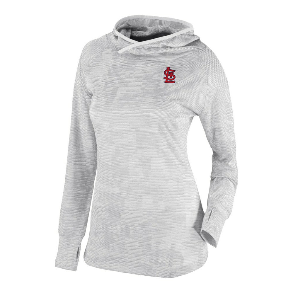 St. Louis Cardinals Women's Omni-Wick Sunday Ball Raglan Pullover Hoodie - White | Columbia