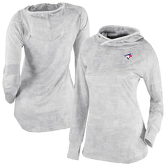 Toronto Blue Jays Women's Omni-Wick Sunday Ball Raglan Pullover Hoodie - White | Columbia