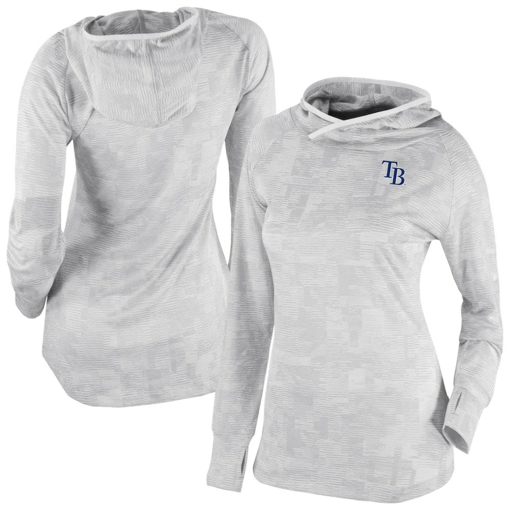 Tampa Bay Rays Women's Omni-Wick Sunday Ball Raglan Pullover Hoodie - White | Columbia