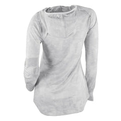 Washington Nationals Women's Omni-Wick Sunday Ball Raglan Pullover Hoodie - White | Columbia