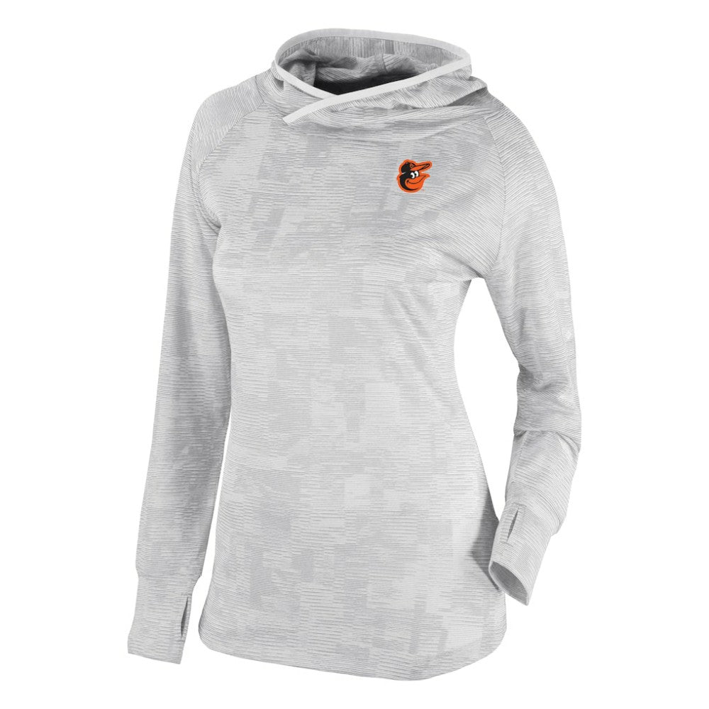 Baltimore Orioles Women's Omni-Wick Sunday Ball Raglan Pullover Hoodie - White | Columbia