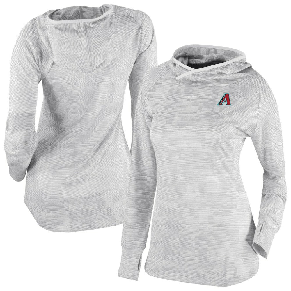 Arizona Diamondbacks Women's Omni-Wick Sunday Ball Raglan Pullover Hoodie - White | Columbia