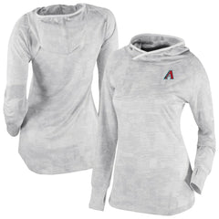 Arizona Diamondbacks Women's Omni-Wick Sunday Ball Raglan Pullover Hoodie - White | Columbia