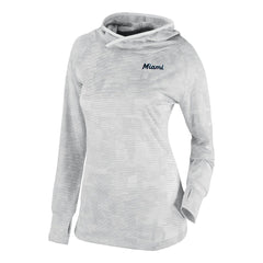 Miami Marlins Women's Omni-Wick Sunday Ball Raglan Pullover Hoodie - White | Columbia