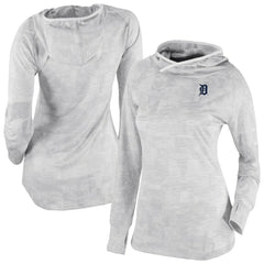 Detroit Tigers Women's Omni-Wick Sunday Ball Raglan Pullover Hoodie - White | Columbia