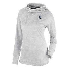 Detroit Tigers Women's Omni-Wick Sunday Ball Raglan Pullover Hoodie - White | Columbia
