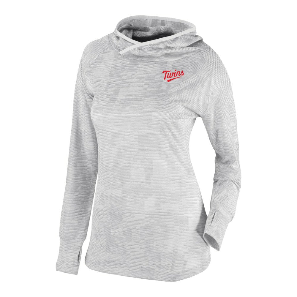 Minnesota Twins Women's Omni-Wick Sunday Ball Raglan Pullover Hoodie - White | Columbia