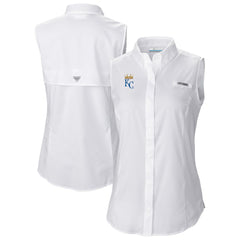 Kansas City Royals Women's Tamiami Sleeveless Shirt - White | Columbia