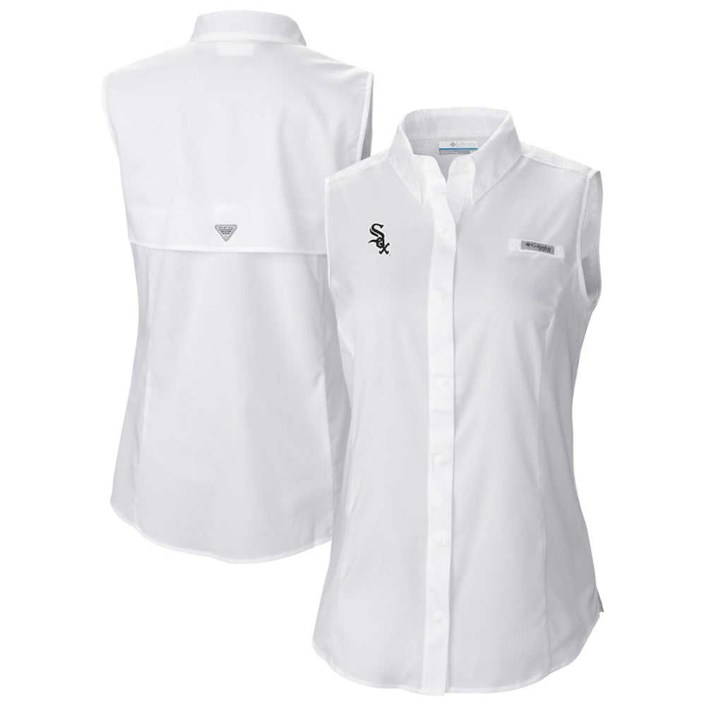 Chicago White Sox Women's Tamiami Sleeveless Shirt - White | Columbia