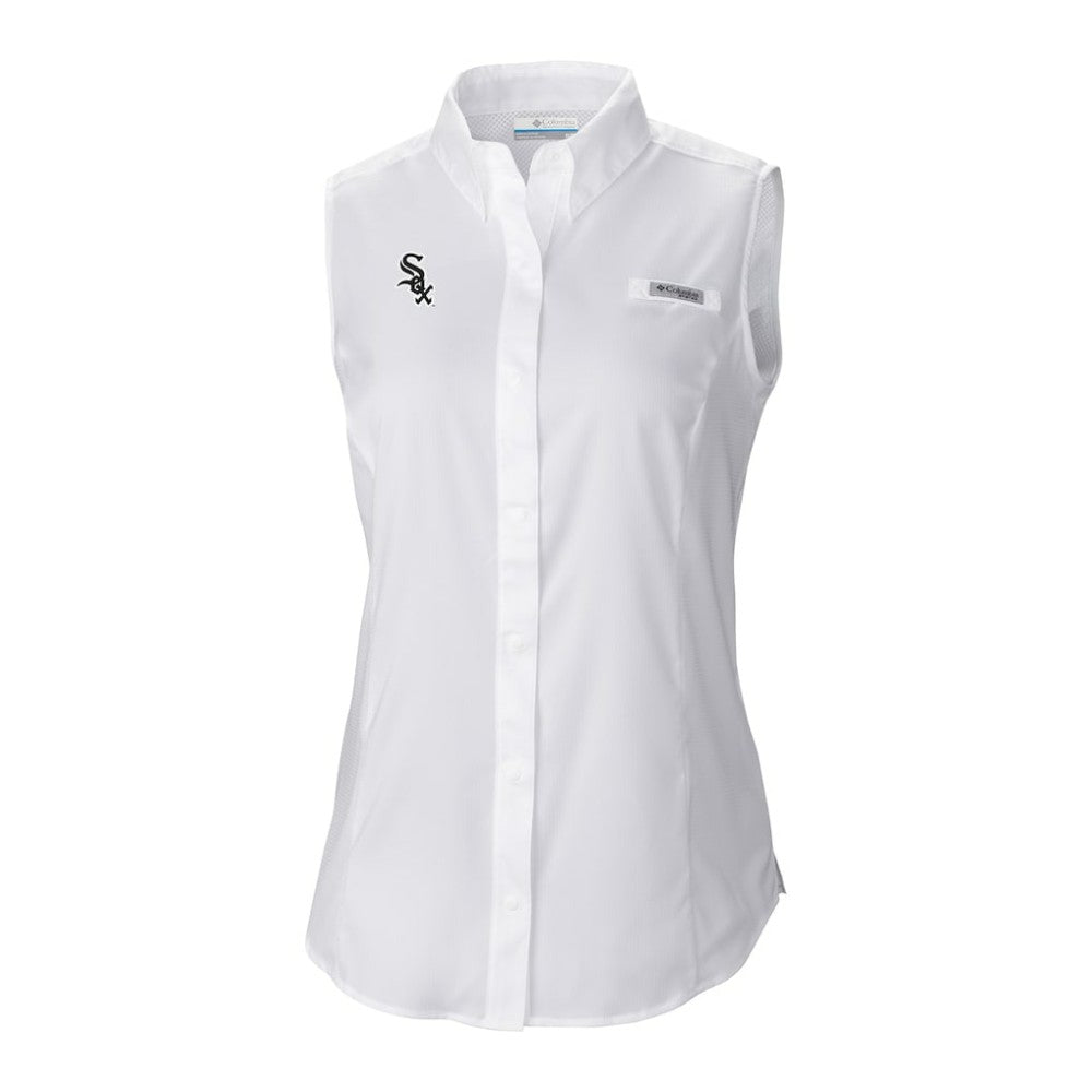 Chicago White Sox Women's Tamiami Sleeveless Shirt - White | Columbia