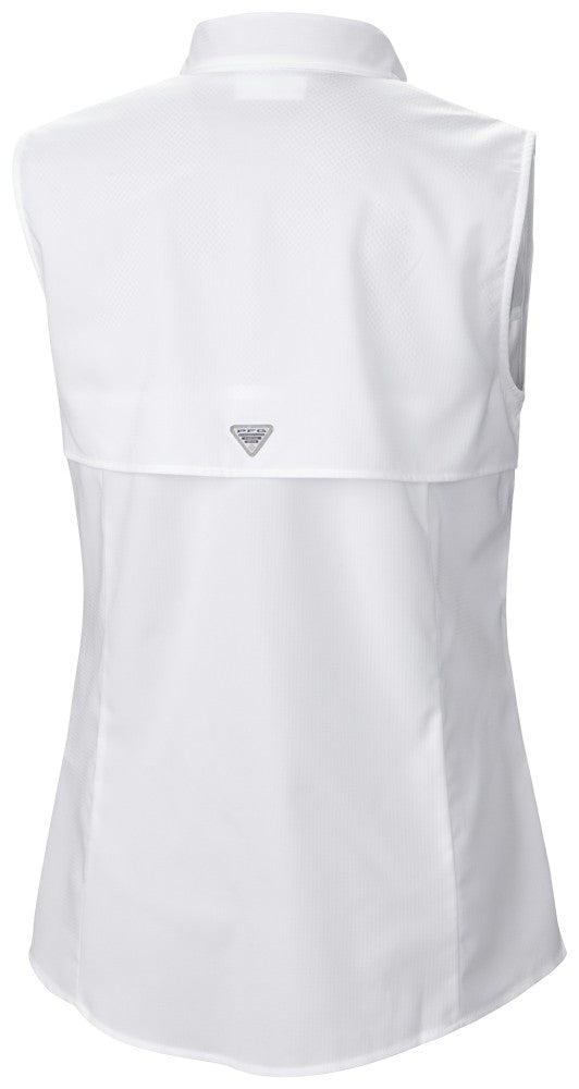 Los Angeles Angels Women's Tamiami Sleeveless Shirt - White | Columbia