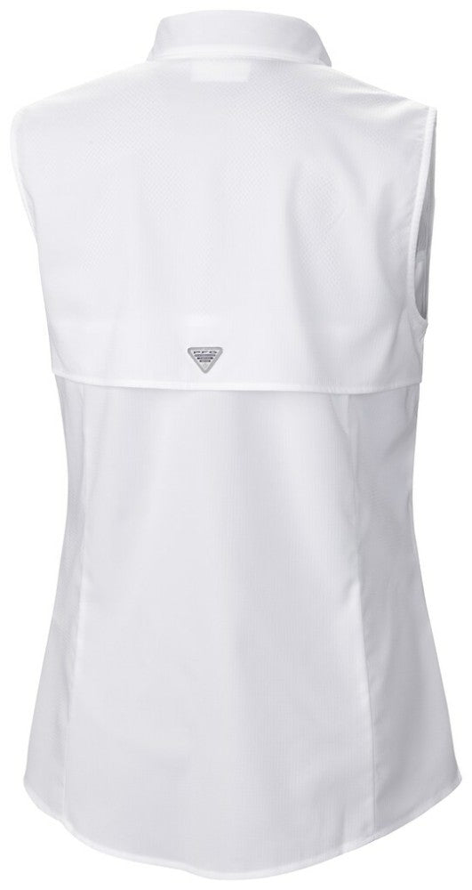 Boston Red Sox Women's Tamiami Sleeveless Shirt - White | Columbia