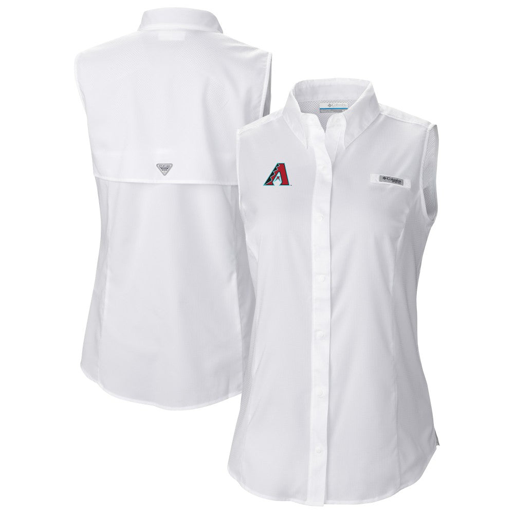 Arizona Diamondbacks Women's Tamiami Sleeveless Shirt - White | Columbia
