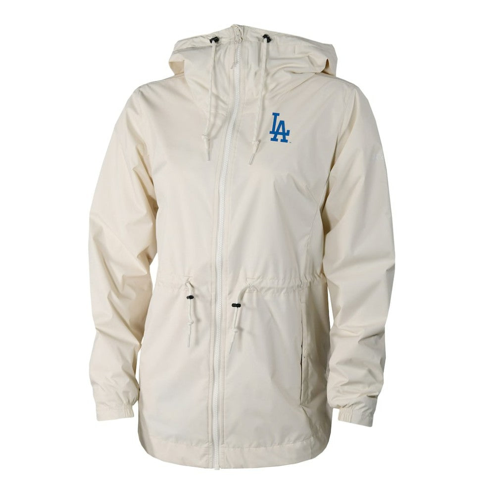 Los Angeles Dodgers Women's Lily Park Full-Zip Rain Jacket - Cream | Columbia