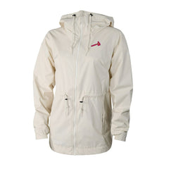 Atlanta Braves Women's Lily Park Full-Zip Rain Jacket - Cream | Columbia