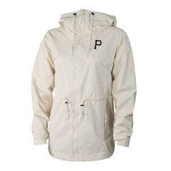 Pittsburgh Pirates Women's Lily Park Full-Zip Rain Jacket - Cream | Columbia