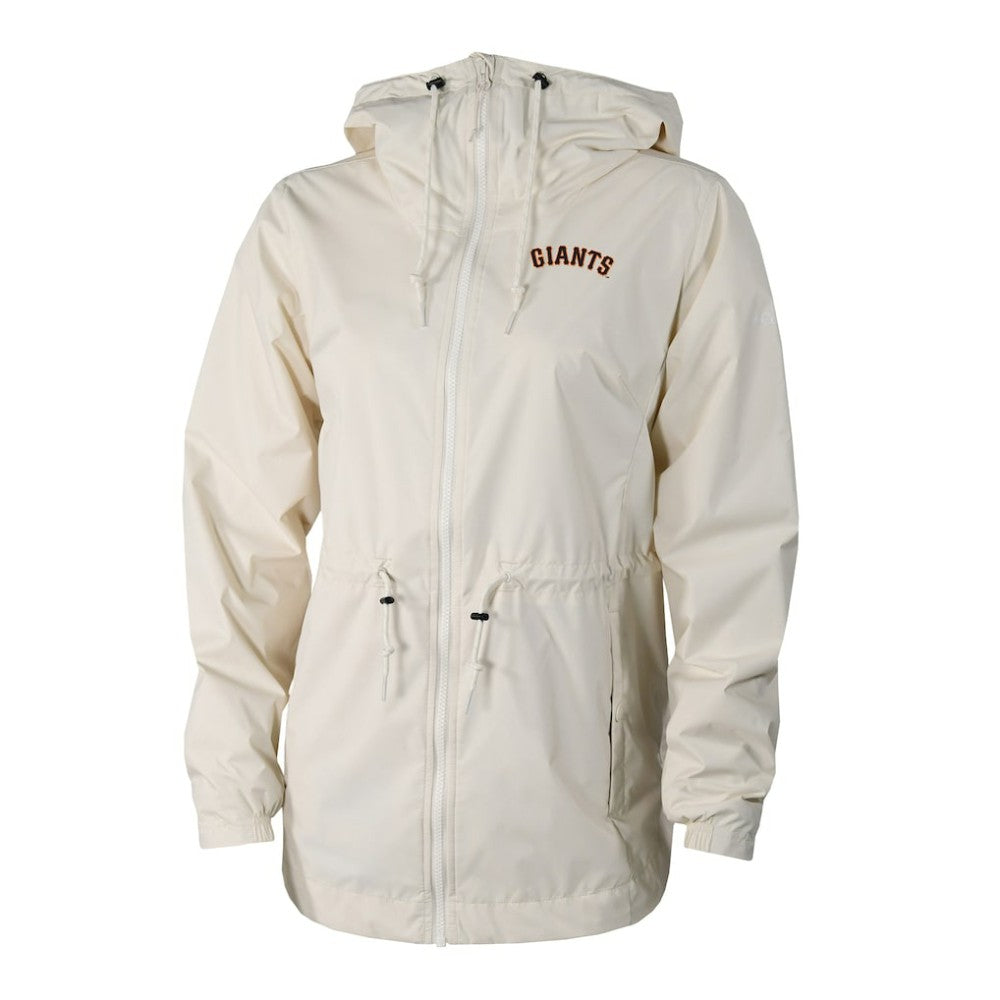 San Francisco Giants Women's Lily Park Full-Zip Rain Jacket - Cream | Columbia