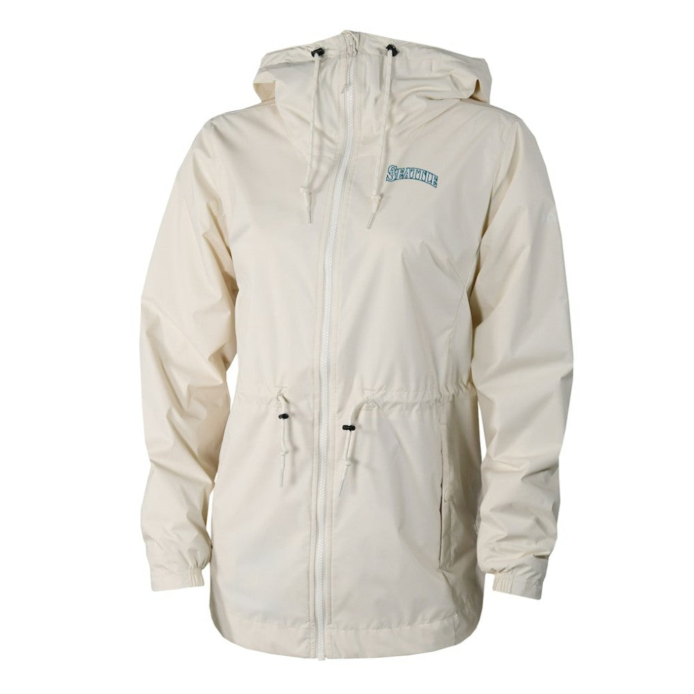 Seattle Mariners Women's Lily Park Full-Zip Rain Jacket - Cream | Columbia