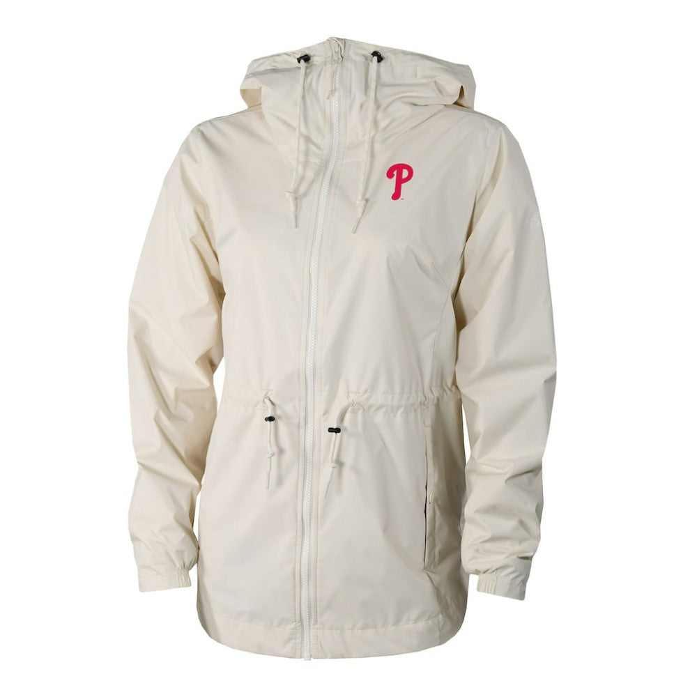 Philadelphia Phillies Women's Lily Park Full-Zip Rain Jacket - Cream | Columbia