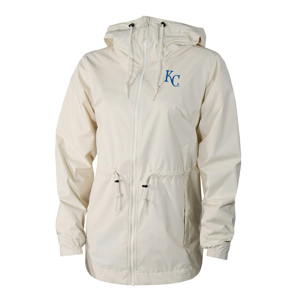 Kansas City Royals Women's Lily Park Full-Zip Rain Jacket - Cream | Columbia