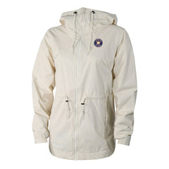 Houston Astros Women's Lily Park Full-Zip Rain Jacket - Cream | Columbia