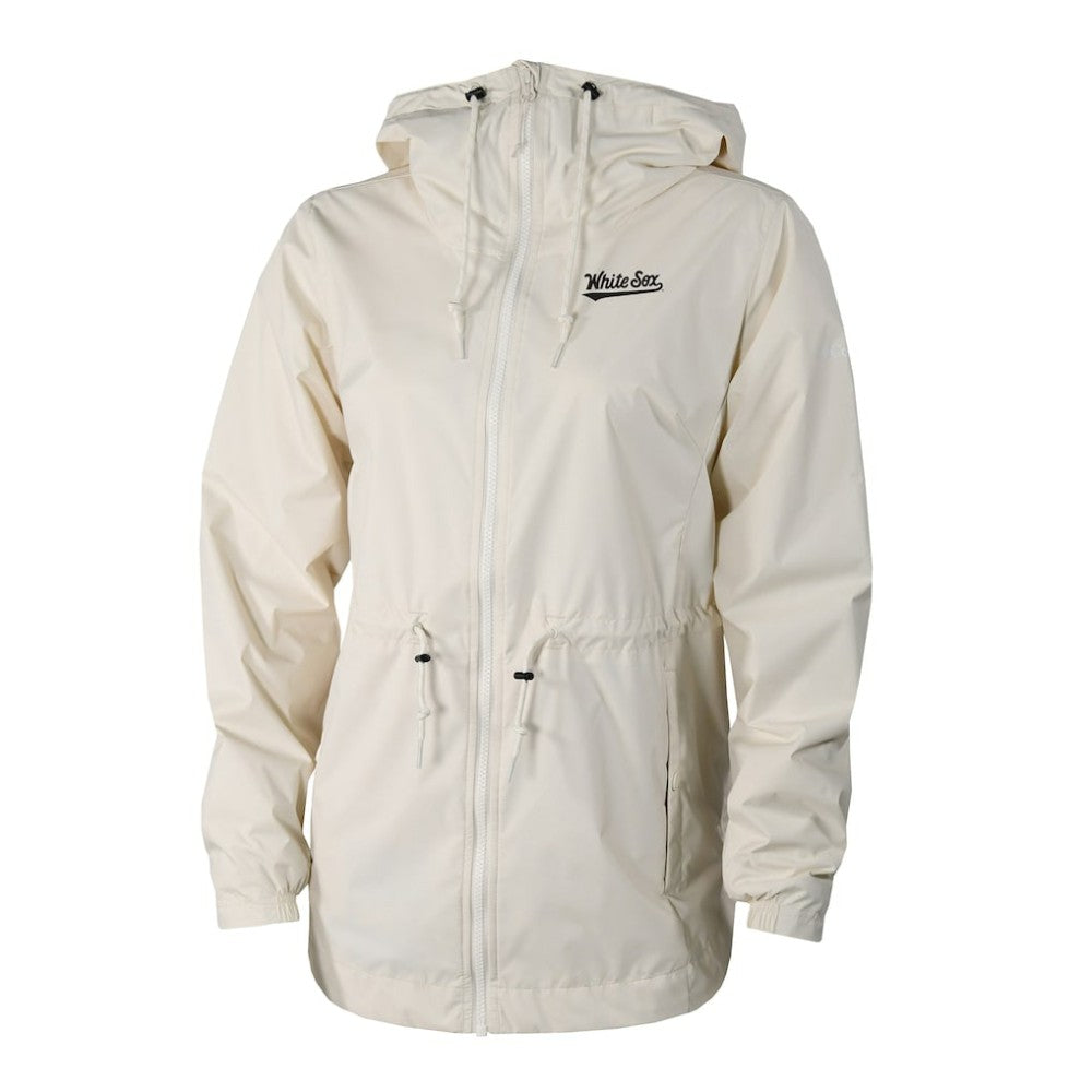 Chicago White Sox Women's Lily Park Full-Zip Rain Jacket - Cream | Columbia