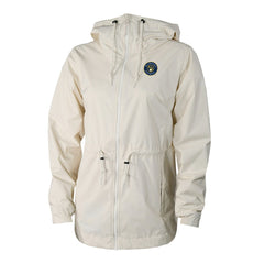 Milwaukee Brewers Women's Lily Park Full-Zip Rain Jacket - Cream | Columbia