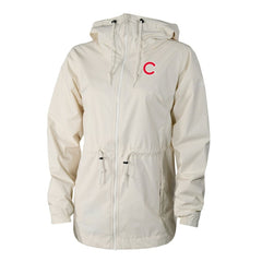 Chicago Cubs Women's Lily Park Full-Zip Rain Jacket - Cream | Columbia