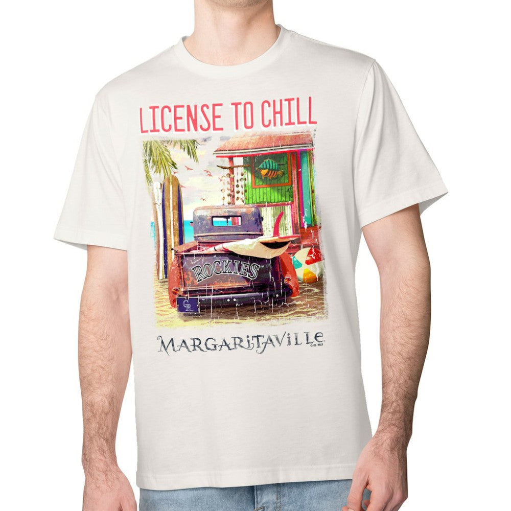 Colorado Rockies Margaritaville License to Chill T-Shirt - Cream