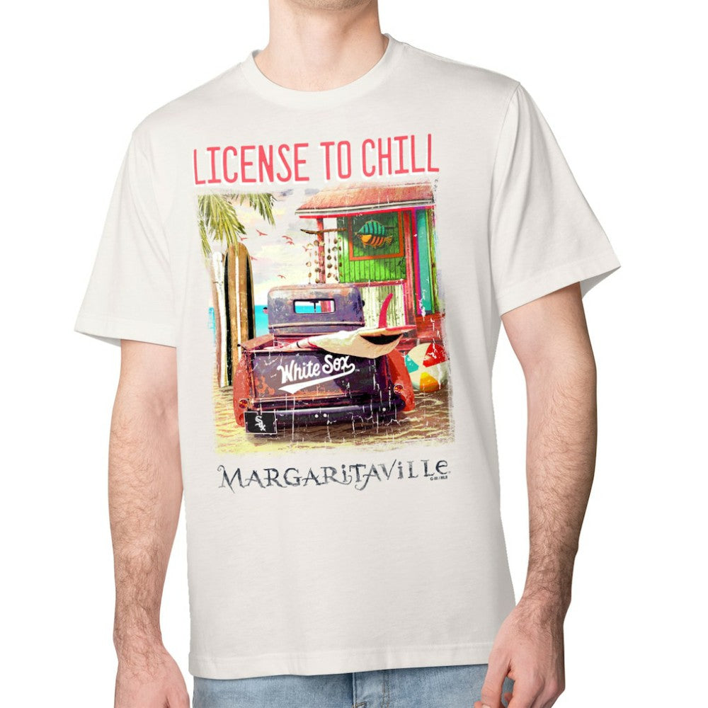 Chicago White Sox Margaritaville License to Chill T-Shirt - Cream
