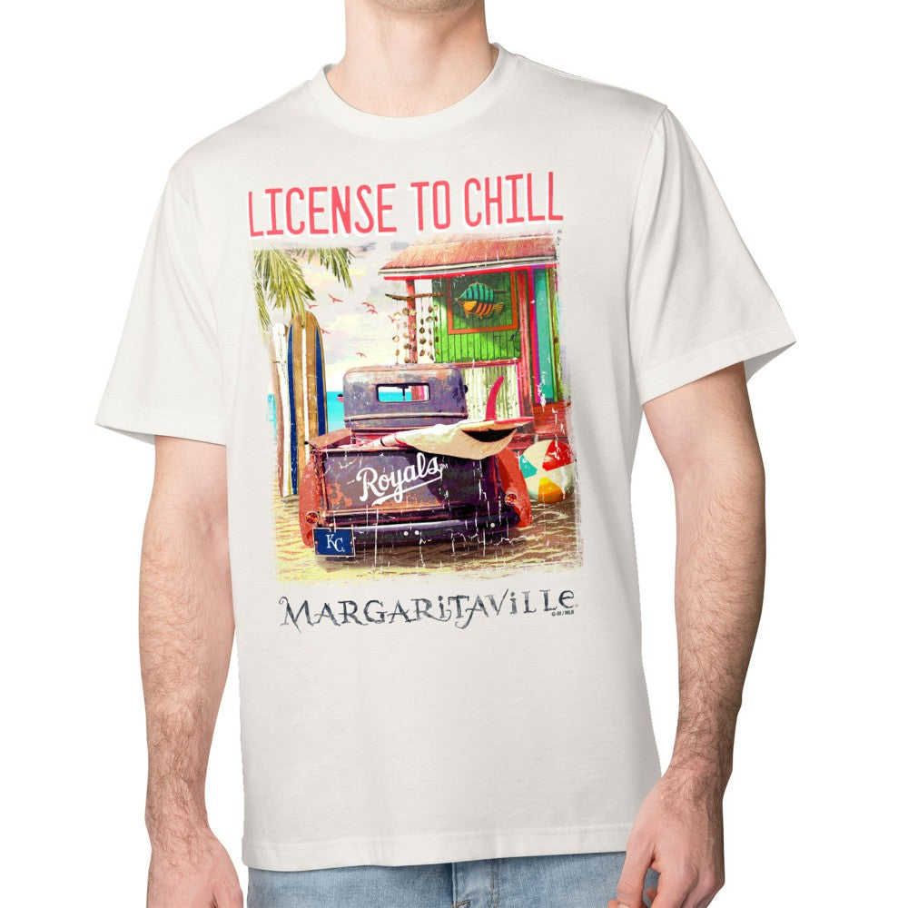 Kansas City Royals Margaritaville License to Chill T-Shirt - Cream