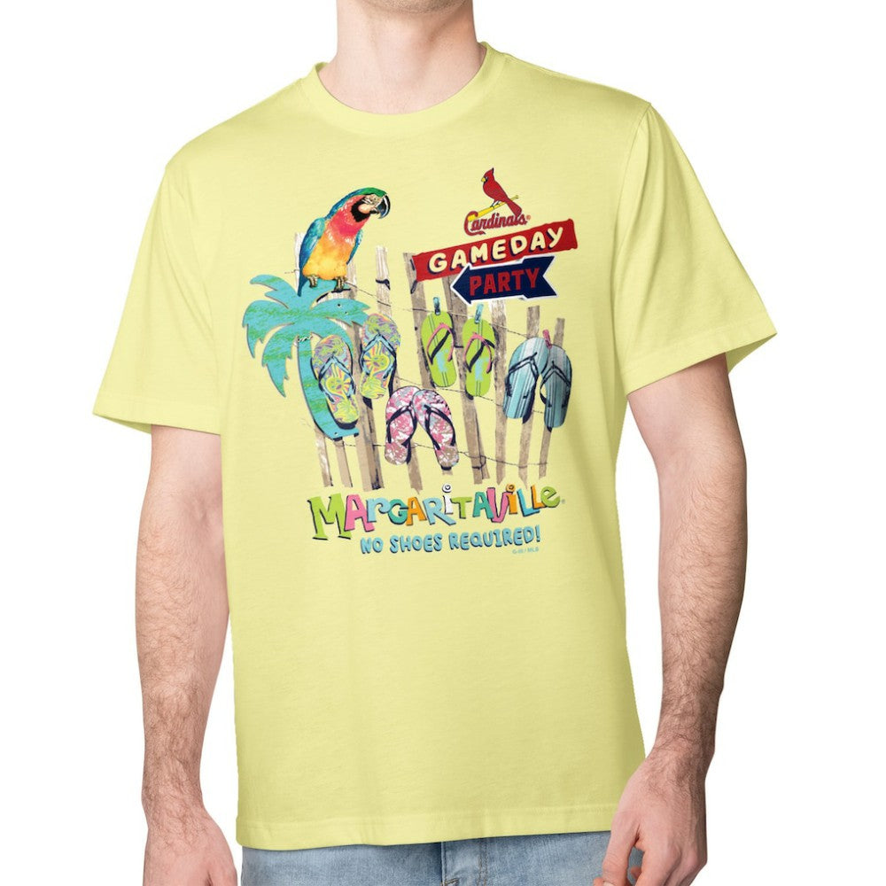 St. Louis Cardinals Margaritaville Gameday Party T-Shirt - Yellow