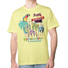 Atlanta Braves Margaritaville Gameday Party T-Shirt - Yellow