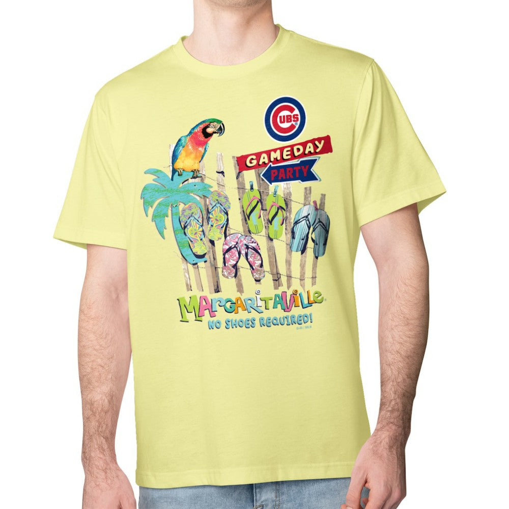 Chicago Cubs Margaritaville Gameday Party T-Shirt - Yellow