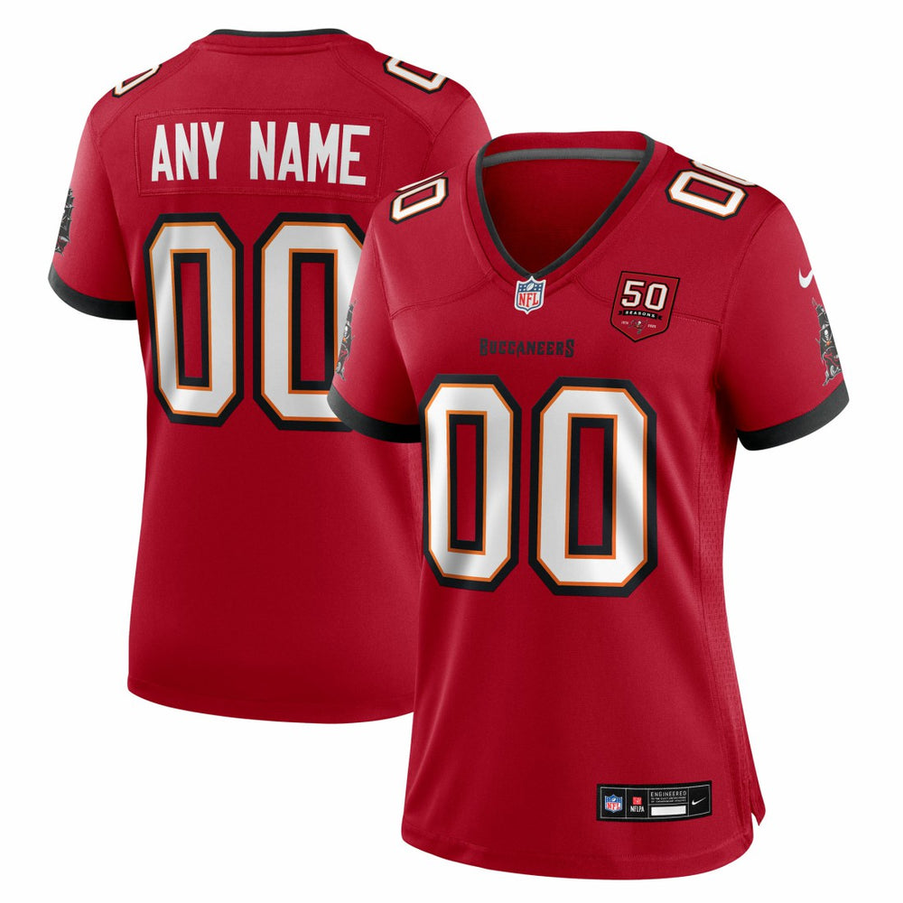 Tampa Bay Buccaneers Women's 50th Season Custom Game Jersey - Red | Nike outlet