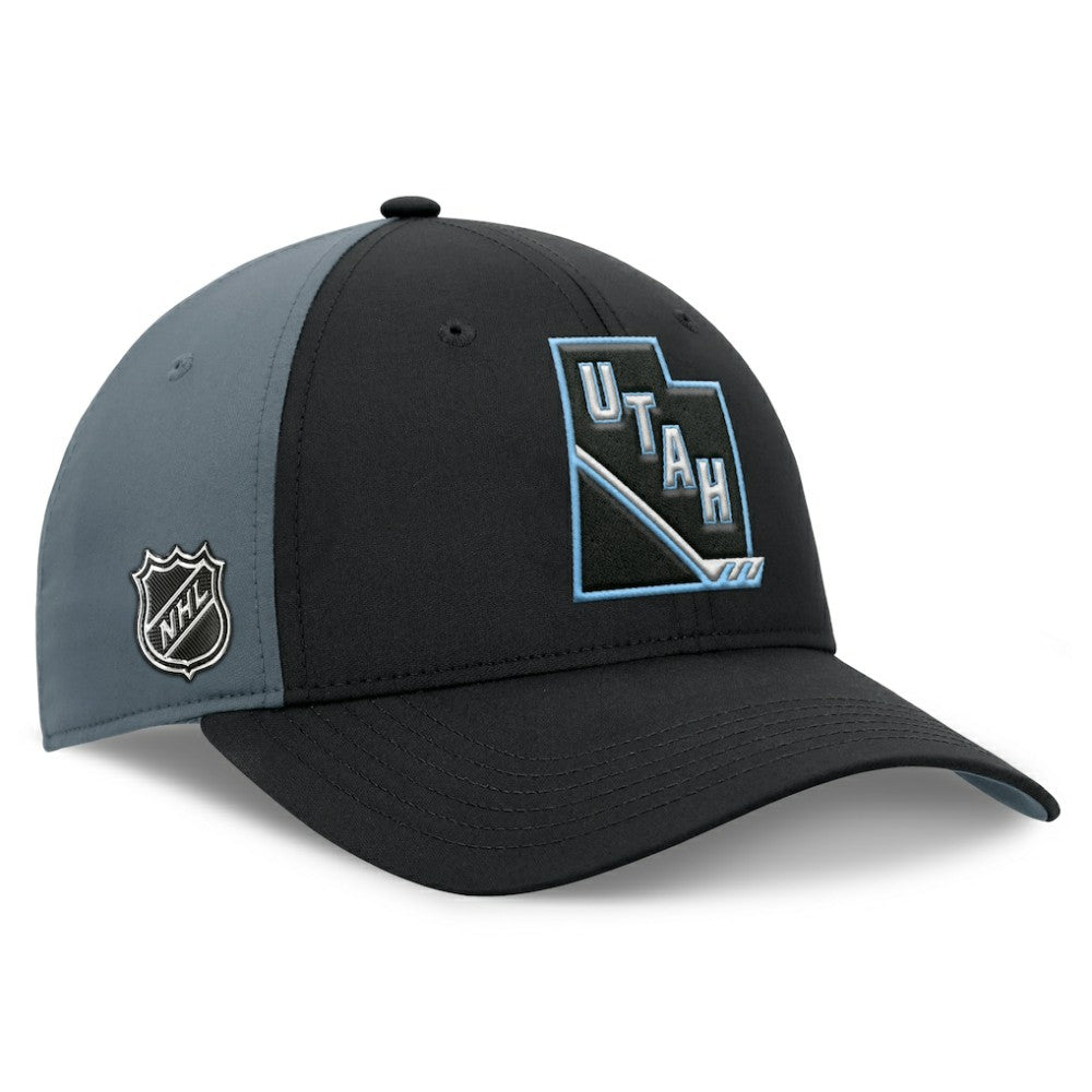 Utah Mammoth Fanatics Utah Badge Adjustable Hat Black/Charcoal