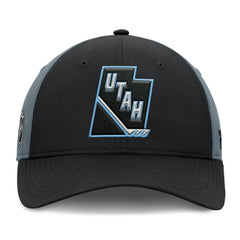 Utah Mammoth Fanatics Utah Badge Adjustable Hat Black/Charcoal