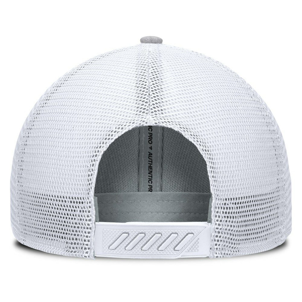Utah Mammoth Fanatics Utah Badge Trucker Adjustable Hat Gray/White