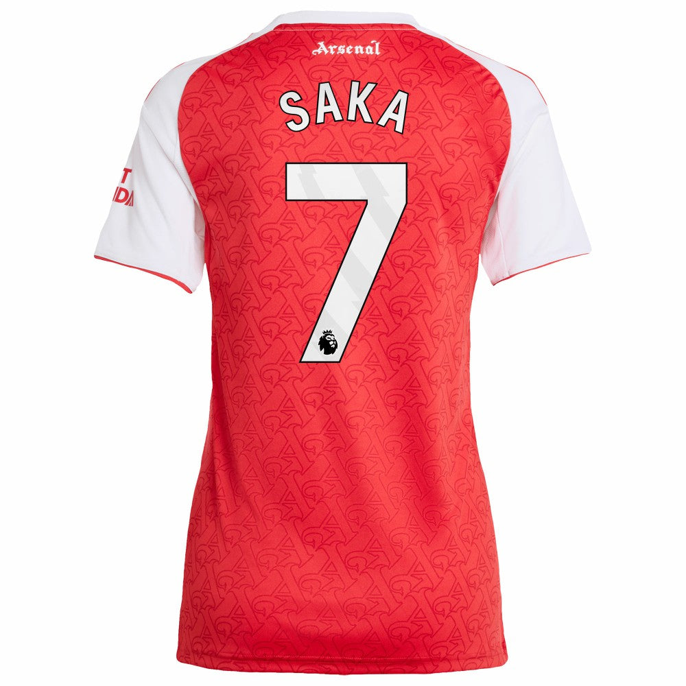 Bukayo Saka Arsenal Women's 2025/26 Home Replica Player Jersey - Red | Adidas shop