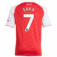 Bukayo Saka Arsenal Youth 2025/26 Home Replica Player Jersey - Red | Adidas cheap