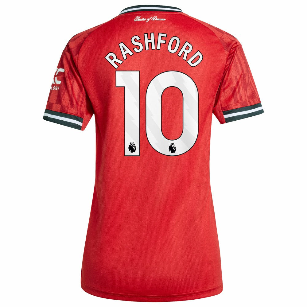 Marcus Rashford Manchester United Women's Home 2025/26 Replica Player Jersey - Red | Adidas cheap