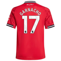 Alejandro Garnacho Manchester United Youth Home 2025/26 Replica Player Jersey - Red | Adidas on sale