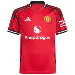 Kobbie Mainoo Manchester United Youth Home 2025/26 Replica Player Jersey - Red | Adidas for sale