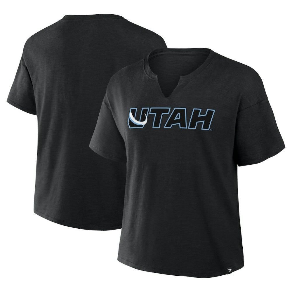 Utah Mammoth Fanatics Women's Combo Stadium Slub Boxy T-Shirt Black