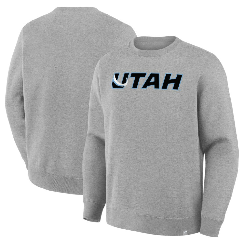 Utah Mammoth Fanatics Combo Legacy Fleece Sweatshirt Heather Gray